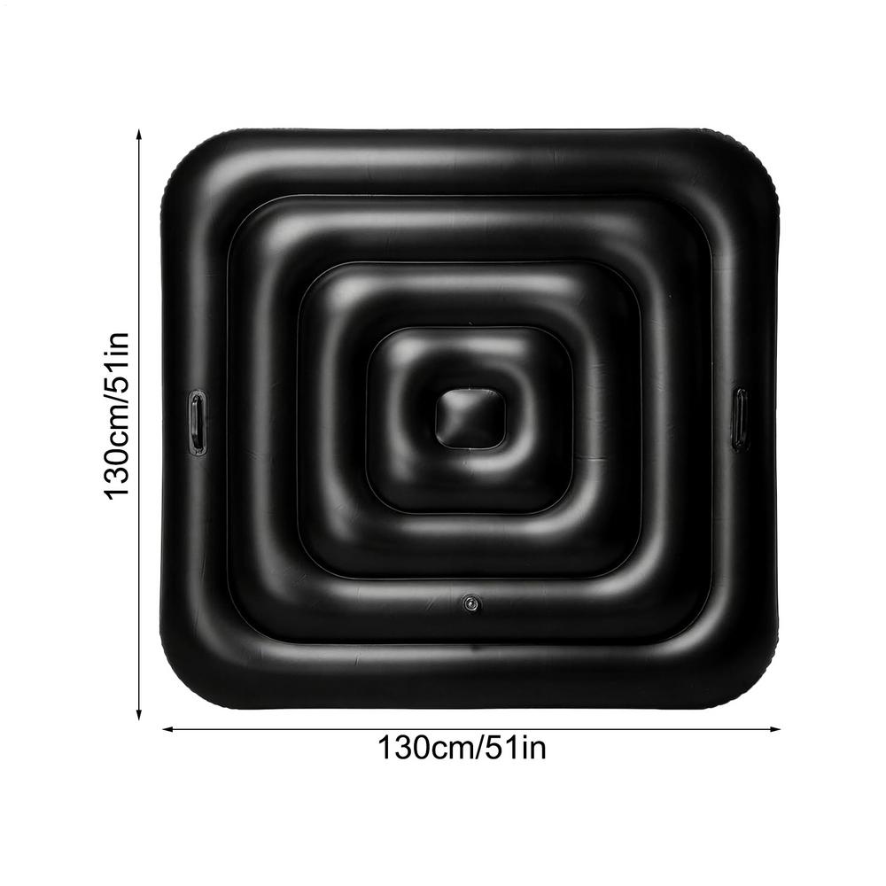 130cm/165cm PVC Inflatable Hot Tub Cover Energy-Saving Lightweight Thermal Portable Lid Square Hot Tub Thermal Cover