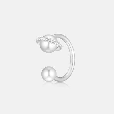 METROCITY JEWELRY 1992 ПЕРЛА Стерлинговое Серебро Белый Ушной Кафф A251SE0764WPH