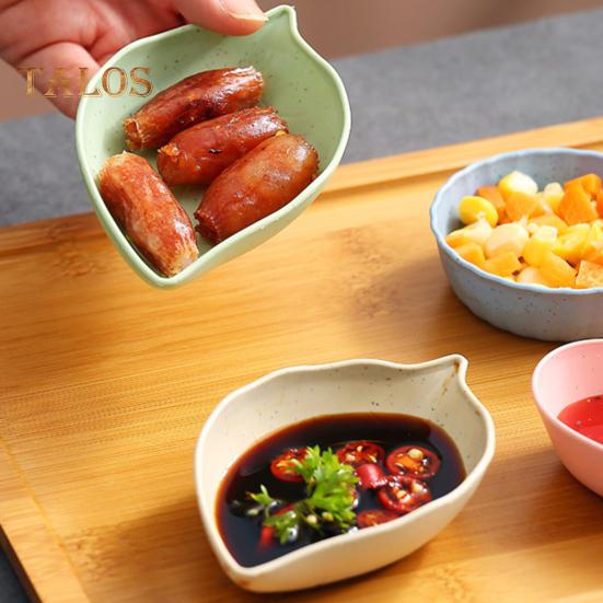 10 шт., блюдо для соуса, пищевая контактная форма, экологически чистая модная портативная форма листа, блюдо для соуса, посуда, инструмент для ресторана
