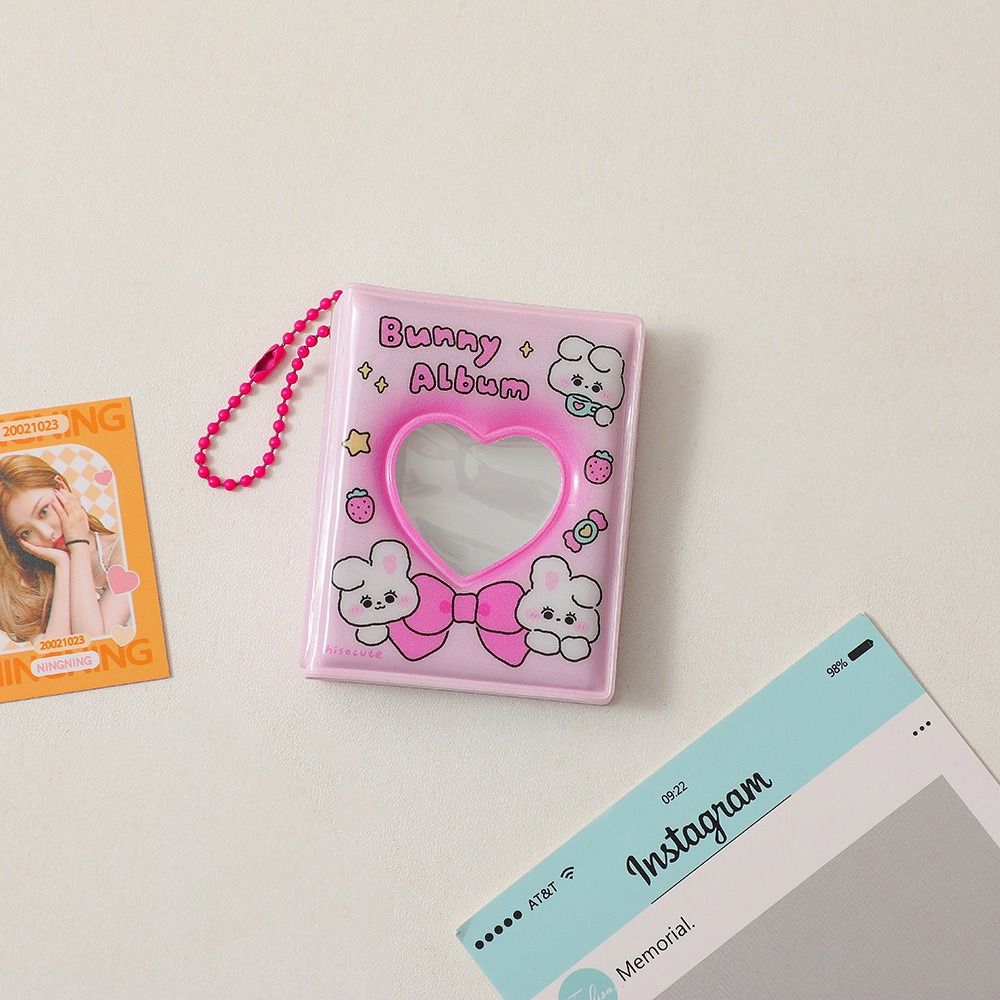 Waterproof Love Heart Photo Album Card Book Hollow Picture Storage Album New Cartoon Photo Album
