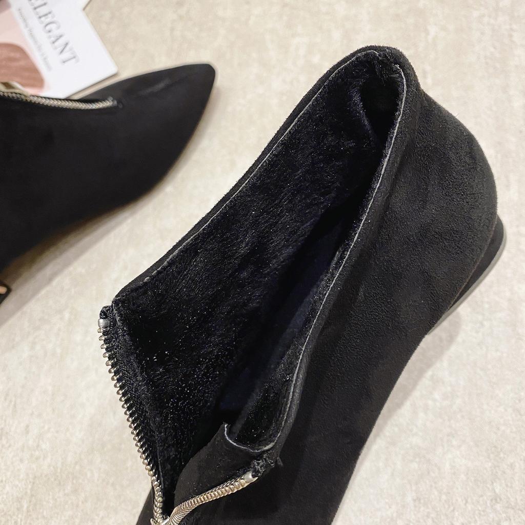 Модные ботинки, женская зимняя обувь, женские ботильоны с острым носком, сексуальная женская обувь для вечеринок, обувь на квадратном каблуке, черный, синий цвет