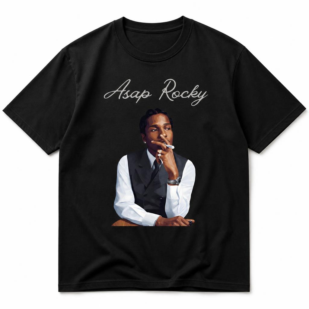 Asap Rockys Pop Unisex T Shirt Cotton Clothing Fun Short Sleeve Tee Gift TShirts