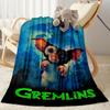 Gremlin Adventure In The Night Blankets are suitable for living rooms,making them an ideal choice for outdoor travel and gifts.