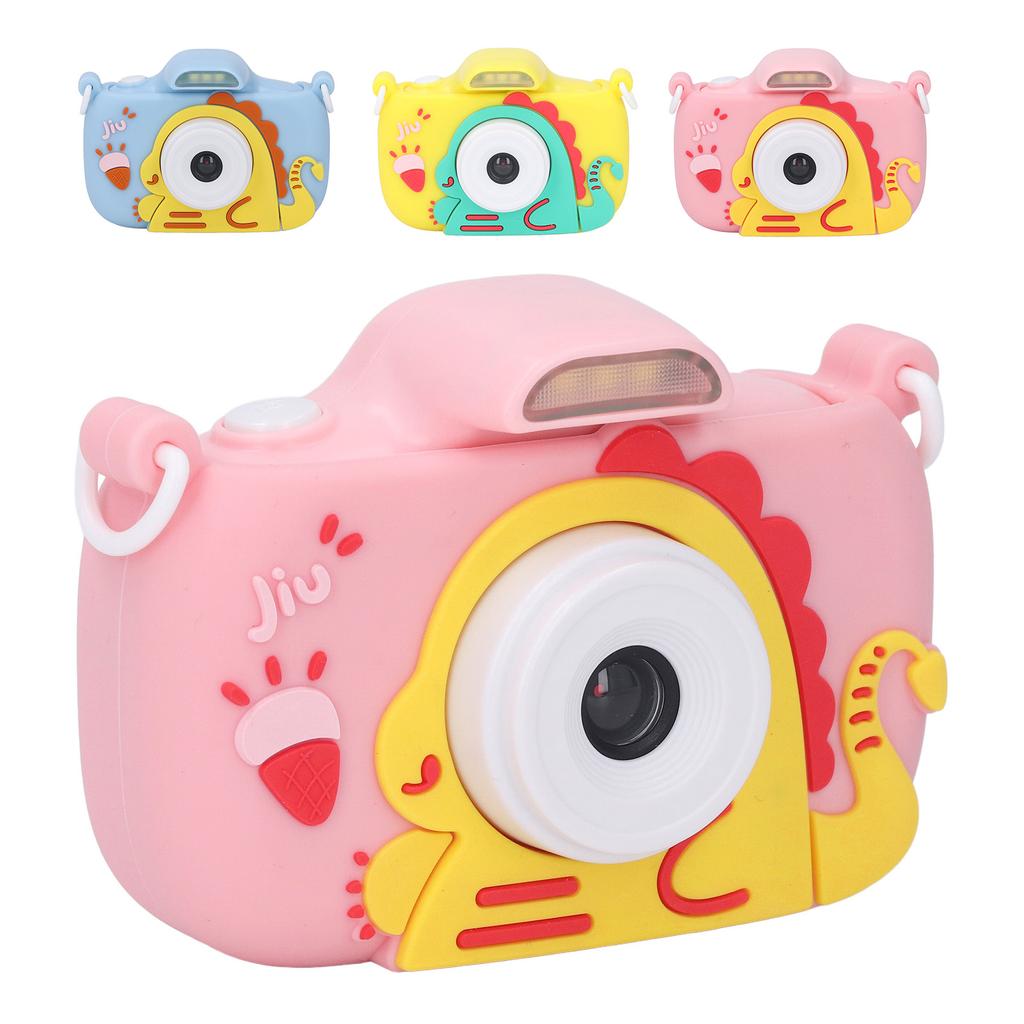 Детская камера с экраном 2,4 дюйма, разрешением 1080P и 8-кратным увеличением, светодиодная вспышка, симпатичный вид, запись видео, детская цифровая камера