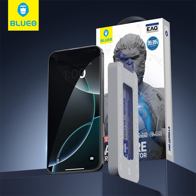 Blueo Privacy Sapphire Glass For iPhone 17 Pro Max Anti Spy Screen Protector for iPhone 17 Air