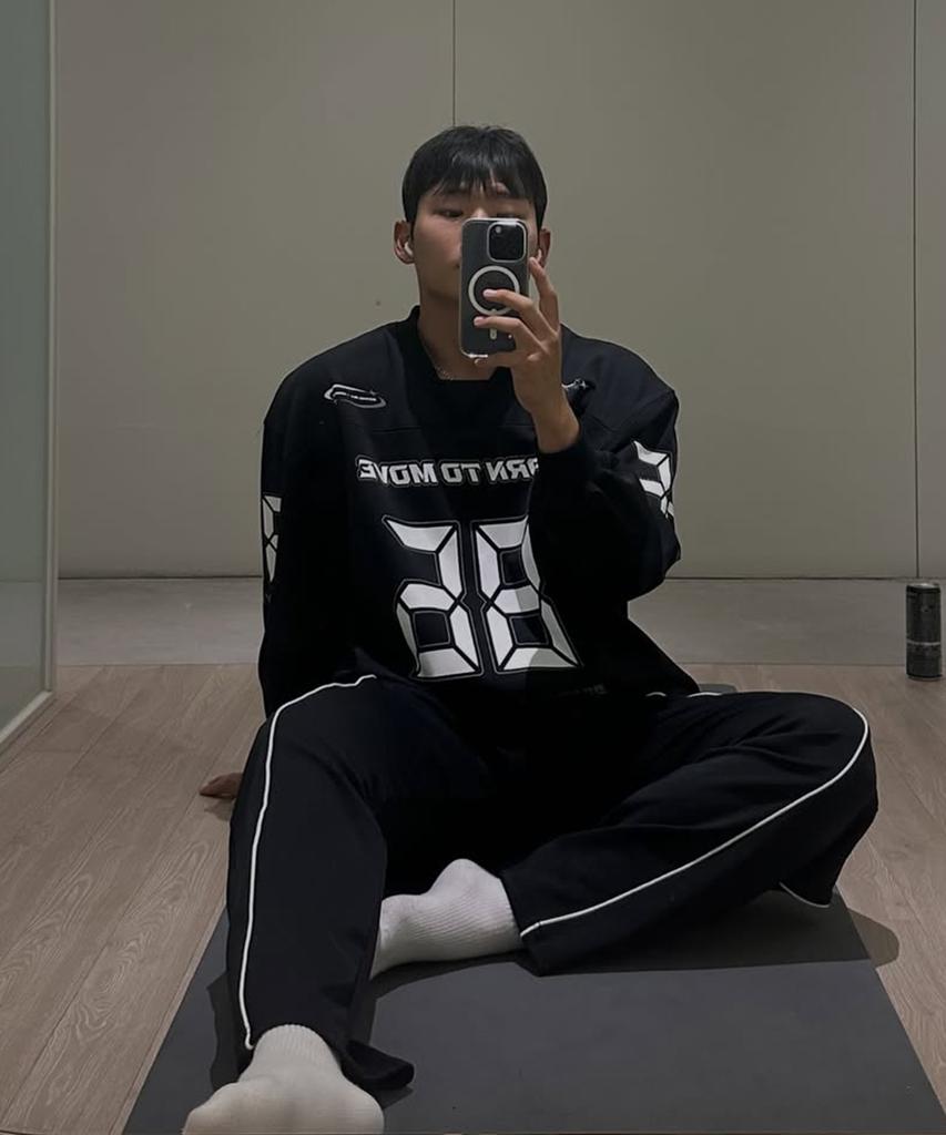 Leijibi [Лето] Широкие спортивные брюки Oversize Линия Track Pants Широкие Одежда для зала Тренировочная одежда Эластичный пояс Брюки M Черный 2