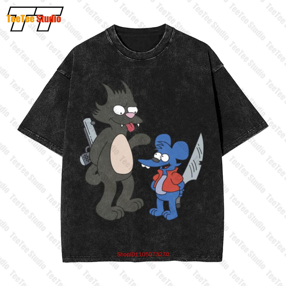 Itchy Scratchy Sport Vintage Oversized Tshirt Ft7a