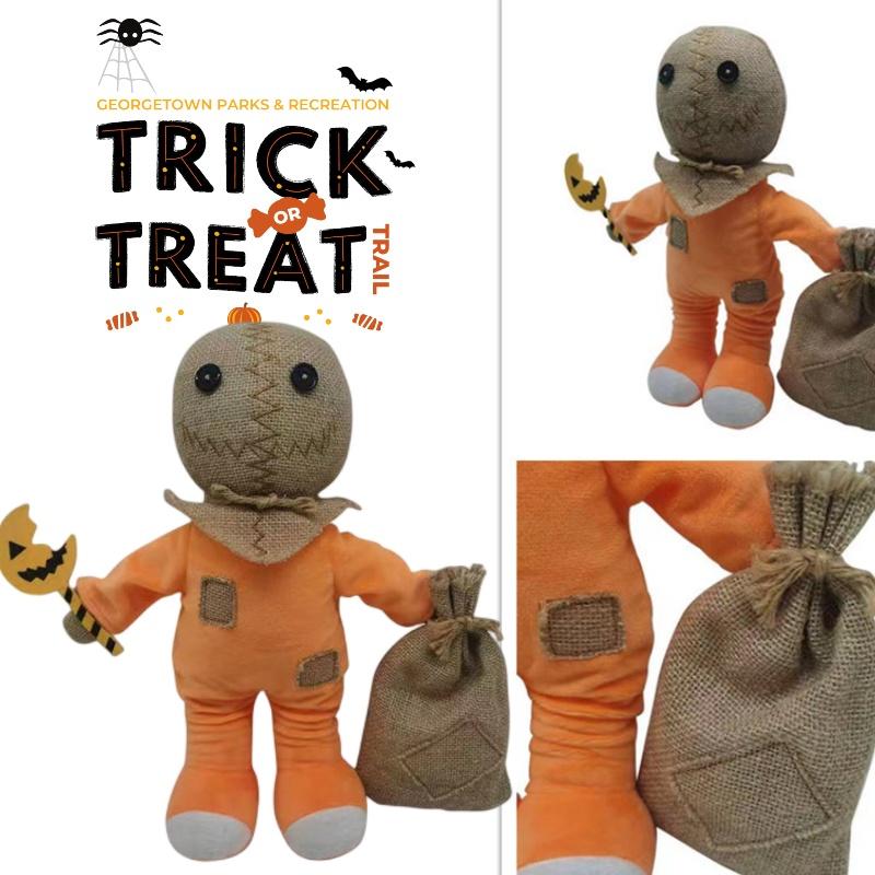 Плюшевая игрушка Сэм Trick Treat Человек-тыква на Хэллоуин Кукла из фильма