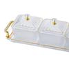 Divided Dried Fruit Plates Food Storage Container Multifunctional Appetizer Serving Tray for Snack
