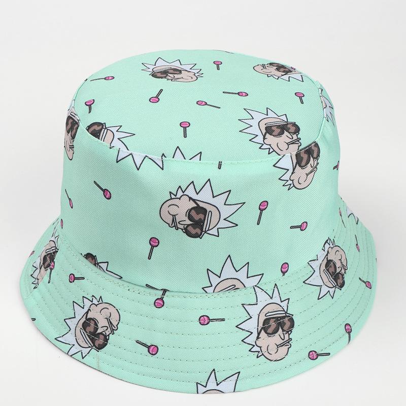 New Space Science Fiction Series Pattern Double-sided Fisherman Hat Unisex Bucket Hat