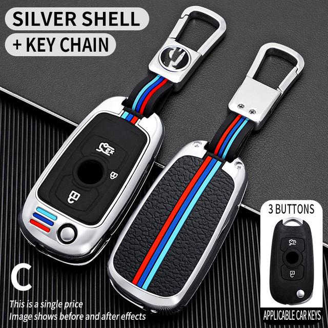 Car Key Cover for Opel Vauxhall Astra K Corsa E for Buick VERANO ENCORE GX GL6 Flip Key Case Holder Cover Accessories Keychain
