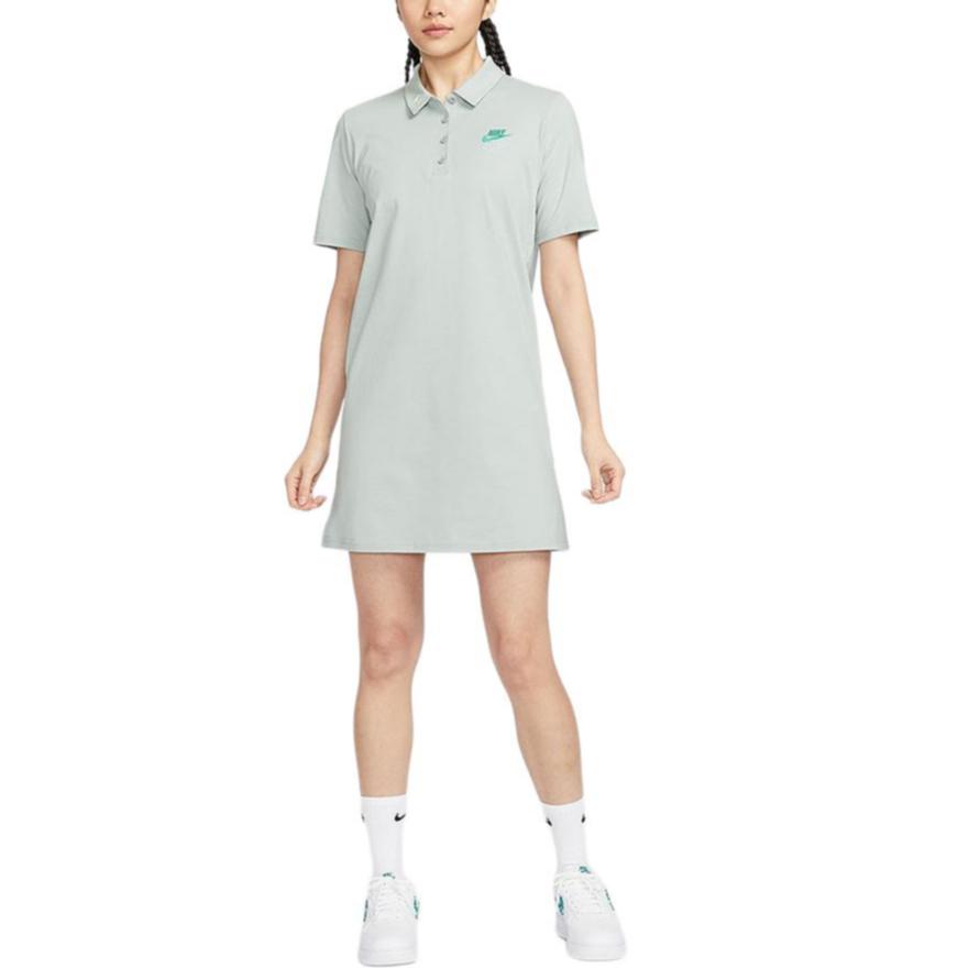 Nike Платье с коротким рукавом SS24 Женское Легкое Лайм HJ3949-041