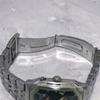 Used ORIENT Rare Beautiful Condition Multi-Calendar Black Square Wristwatch #1226