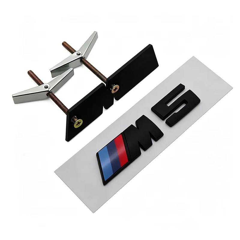 NTSM5 1Pcs M Logo 3D ABS Motorcycle sticker/Car Styling Front Grille Badge Emblem Accessory For BMW M M2 M3 M4 G06 G07 G42 G14 G15 G16