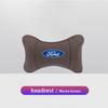 1Pcs Car Seat Memory Foam Headrest Auto Logo Neck Pillow For Ford S MAX Ranger Focus Fiesta Mondeo Kuga Mustang Escort KA C-Max