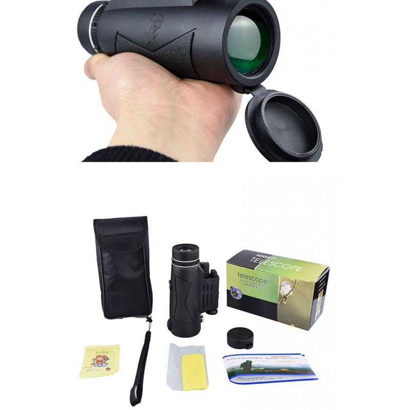 12x50 High Magnification Monocular Telescope With LED Illumination Outdoor Hiking Birdwatching Camping Adults
