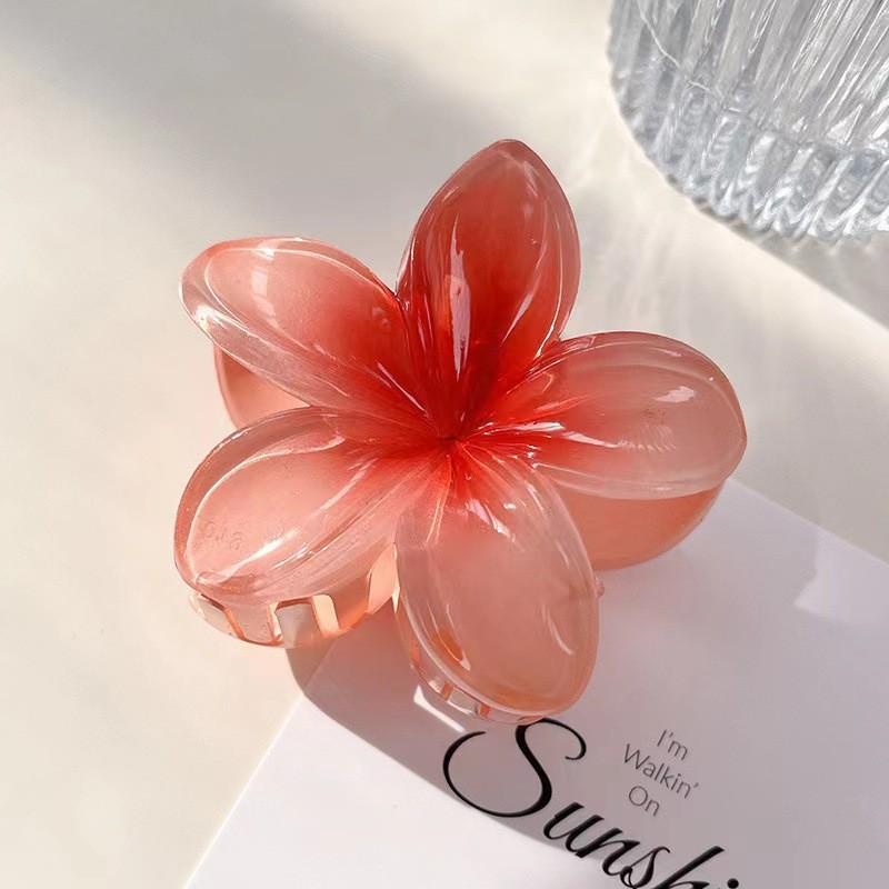 1pcs Statement Elegant Floral Clip Set - Large solid plastic flower clip perfect for styling and hair care