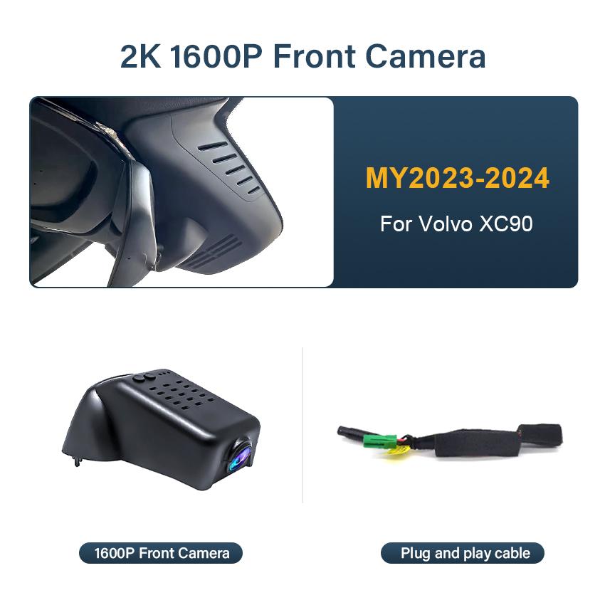 Видеорегистратор для Volvo XC90 2015 2016 2017 2018 2019 2020 2025 2025 2025 2025, Plug and Play 4K Автомобильный видеорегистратор Видеорегистратор для XC90