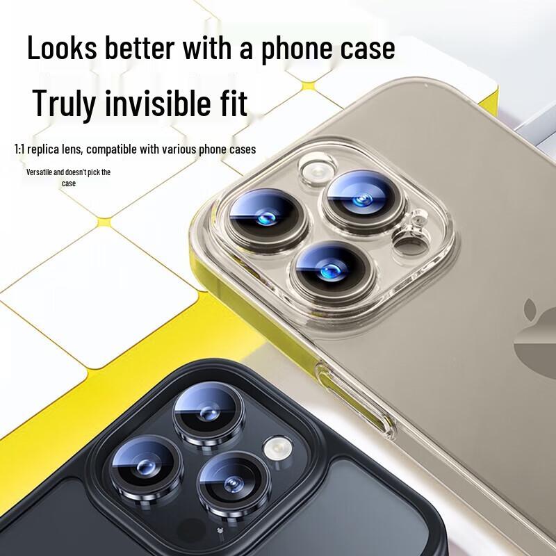 Baseus Corning Titanium Tempered Glass Camera Protector for iPhone 15 Plus