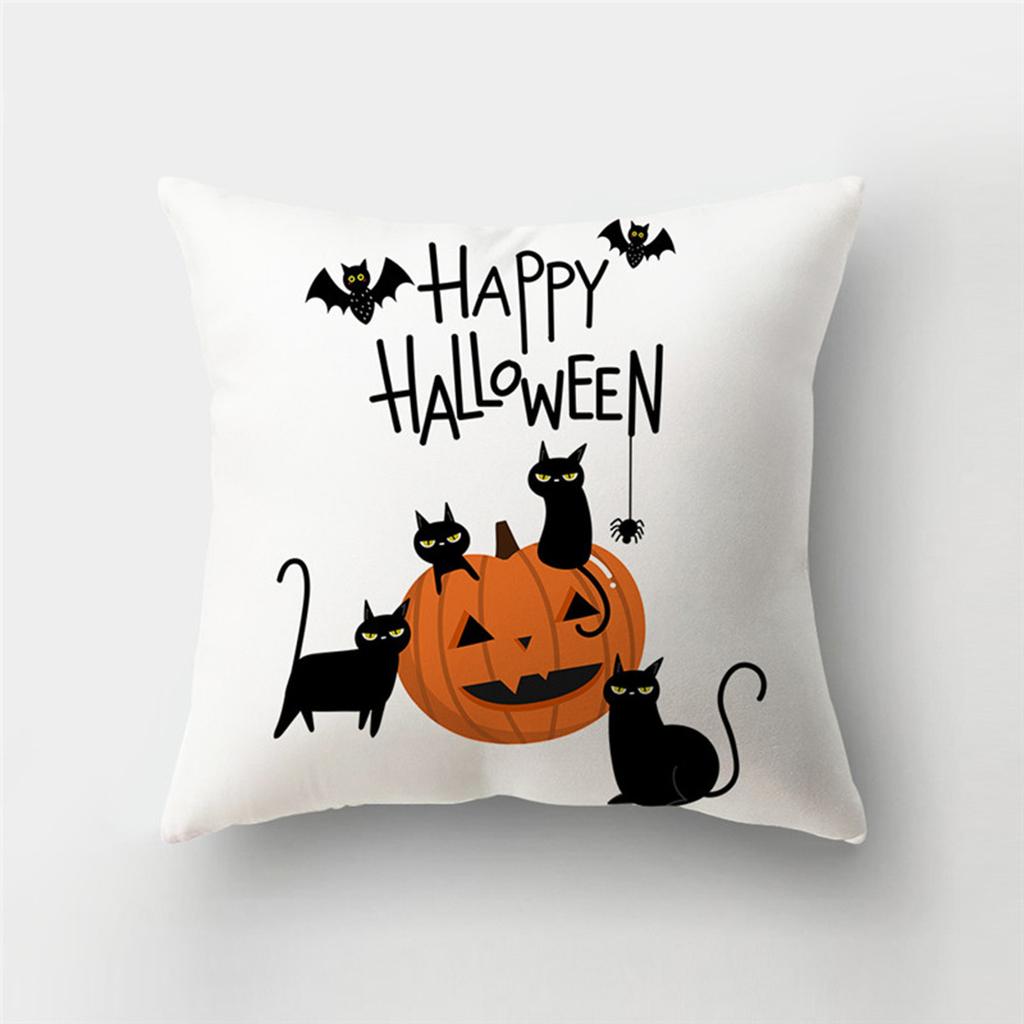 Хэллоуин тема ужас тыква принт узор наволочка дома гостиная диван украшения полиэстер молния подушка наволочка