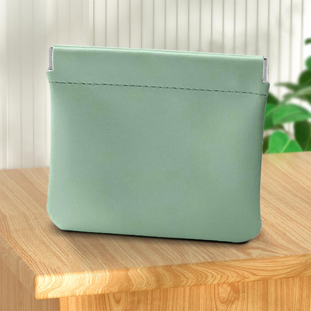 4 шт. Косметичка-кошелек из ПУ-кожи с автоматическим закрытием, однотонная, мини-карманная, портативная, для макияжа, ювелирных изделий, помады