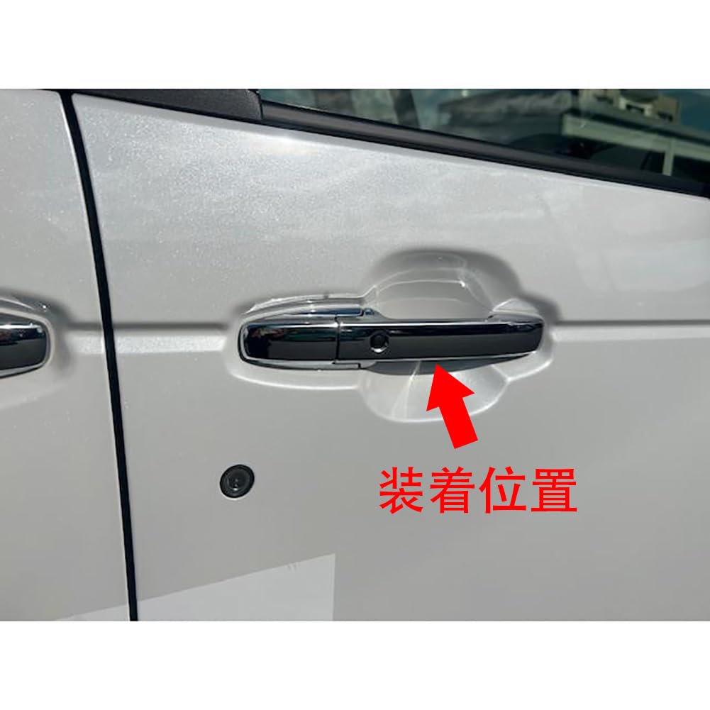 RUIQ Honda New Custom JF5 JF6 Exclusive Exterior Outer Door Handle Cover Knob Full Cover Type HONDA Custom Exclusive Design Fiber Black N-BOX N-BOX