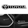 Car exterior annual inspection sticker metal texture car logo center console decoration sticker For Toyota Corolla Camry