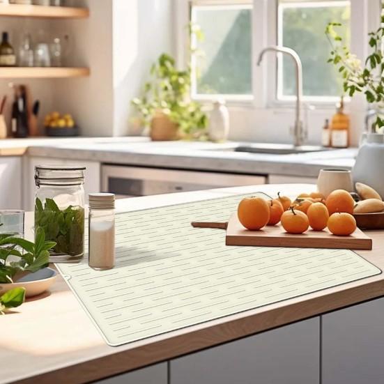 Силиконовый коврик для плиты со стеклянной поверхностью, антиожоговый термостойкий коврик для сушки кухонной посуды, стеклянная варочная поверхность