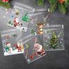 100PCS Snowman Christmas Candy Bag Plastic Packaging Cookie Bags Kids Gifts Packaging Bag  for Xmas