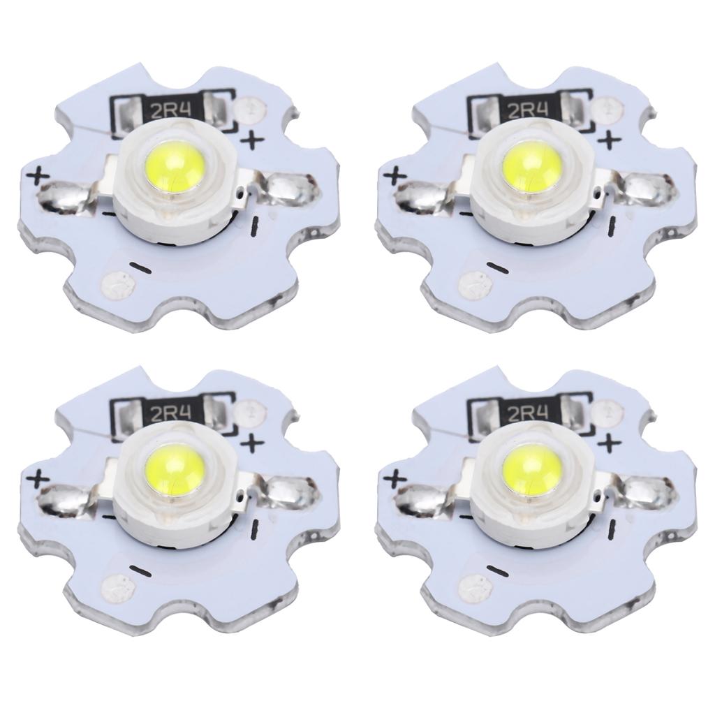 25Pcs 5V LED Chips 200LM 3W High Power LED Lamp Beads for DIY Lighting FixturesPure White