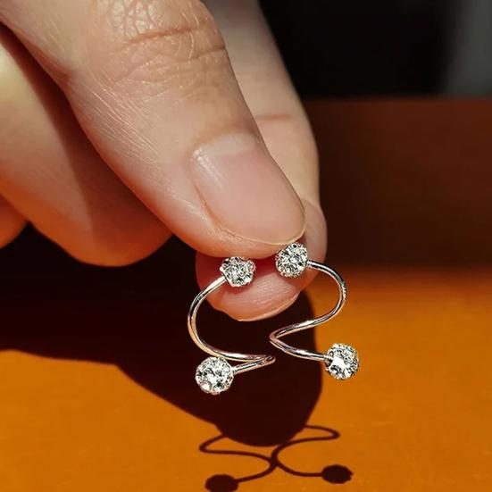 1 шт. серьги для пирсинга, искусственные кристаллы, серьги-гвоздики для козелка, легко чистящиеся серьги-гвоздики для хряща ушной раковины, губы