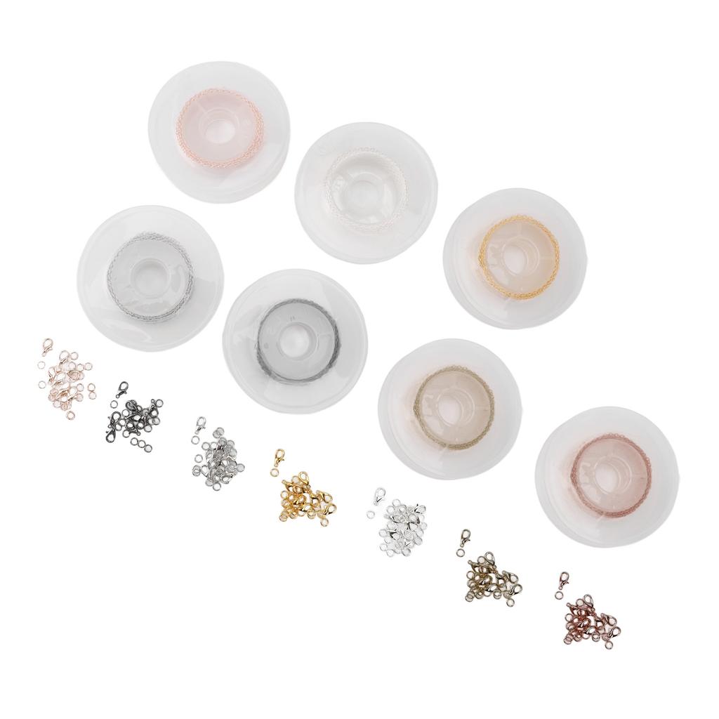 Jewelry Making Chain 69 Feet Stainless Steel 7 Colors Gold Silver Copper Plated Bulk Chains for