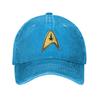 Star Treks Science Fiction TV Series Washed Denim Cap Casual Baseball Caps Adjustable Hat Summer Unisex Baseball Hats
