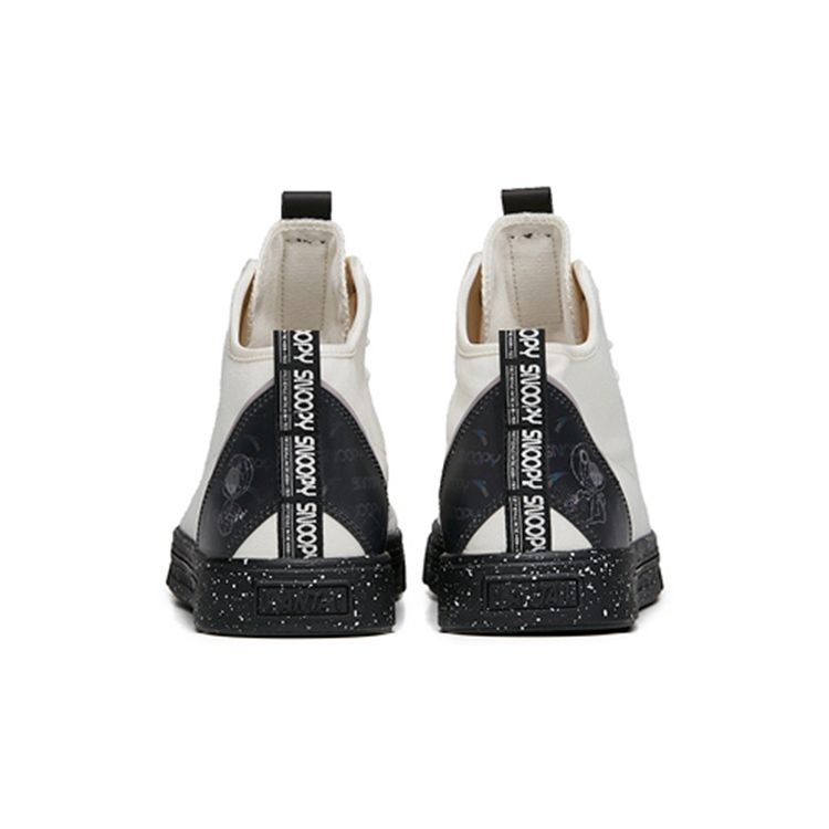 Anta Snoopy X Collaboration Trendy High-Top Sneakers Men Sneakers White Black 912138601-2