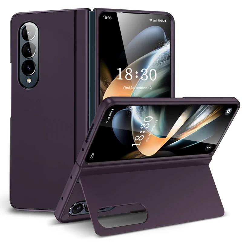 Чехол для Samsung Galaxy Z Fold 4 5 6 7, Ultimate Touch Feeling, PC-подставка, складной, противоударный, полнозащитный чехол для Z Fold4 5