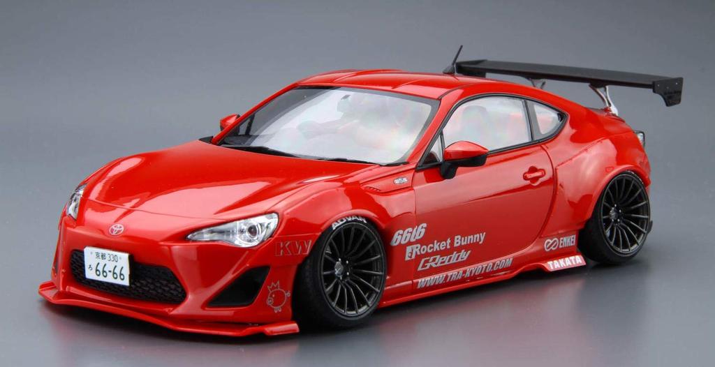 Aoshima Bunka Kyozai Серия 'Тюнингованные Автомобили' 1 Toyota ZN6 TOYOTA86 GREDDY ROCKET BUNNY ENKEI Пластиковая Модель (АОСИМА) 1/24 Нет. '12 & Вер.