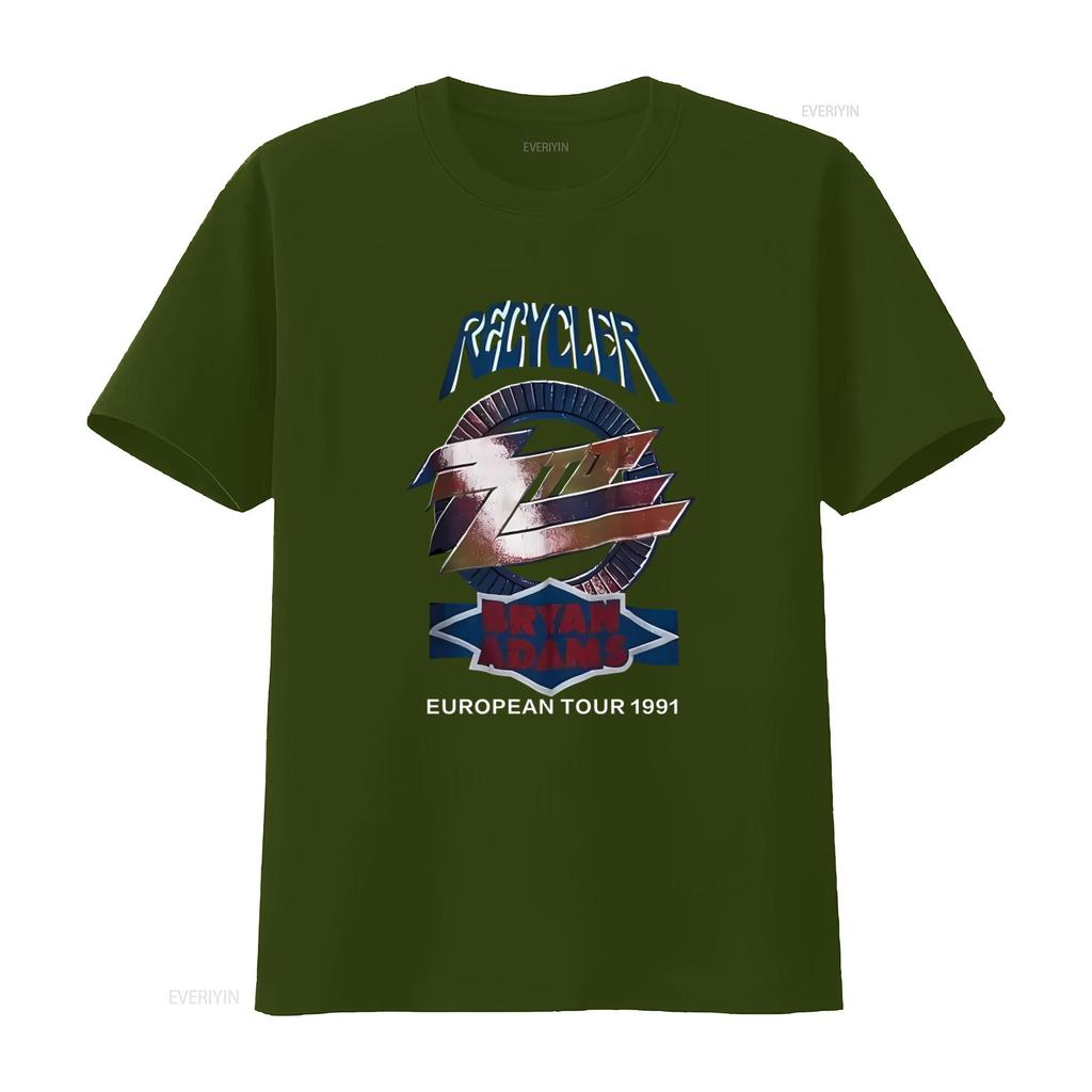 1991 Bryan Adams Zz Top Vintage Band Tour T Shirt For Unisex Vintage Unisex Versatile Soft Breathable Graphic Stretched