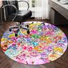 1pc Pretty Cure1 Design Printed Area Round Carpet for Bedroom Living Room Home Decor Rugs Mat Non Slip Mat Rug for Bedside