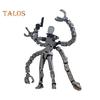 Robot Action Figure with Long Tentacles Accessory Movable Joints 3D Printed Robot Model Toy Stress Relief Articulated Dummy Figurine Decoration