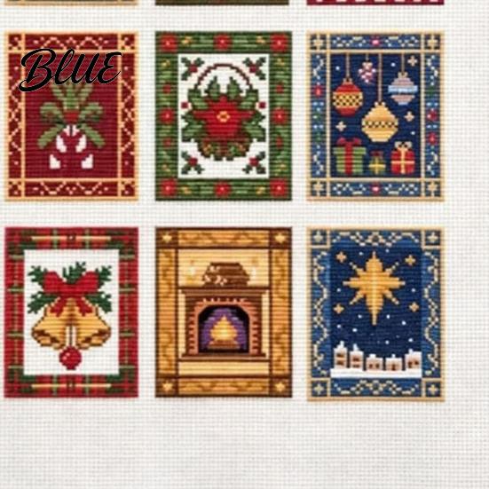 Рождественские Арт и Вышивка Xmas Набор Зимний Крестик Рукоделие Праздничные DIY Игольница Узоры