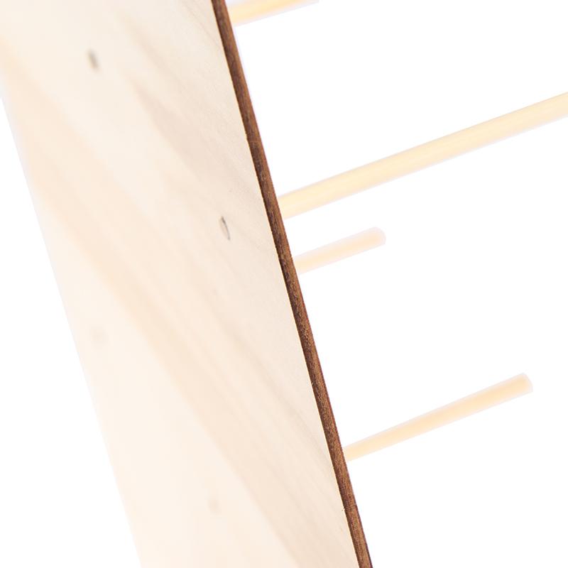 Wooden Donuts Wall Display Stand Holder - Candy Sweets Doughnut Rack For Party