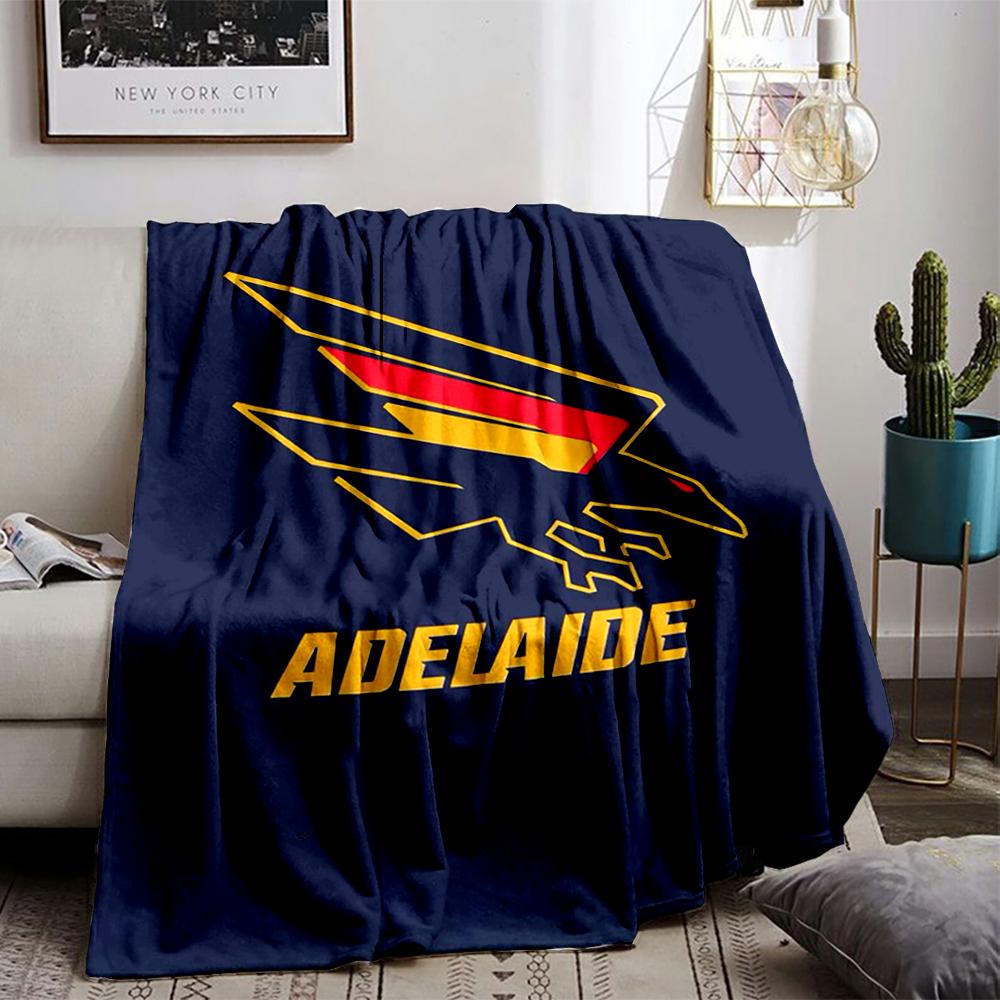 Adelaide Bold Eagle Logo Flannel blanket for bedroom, living room, sofa, and nap
