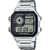 CASIO Мировое время Цифровые часы AE-1200WHD-1AV Мужские Металлический браслет Серебристый Международная модель...