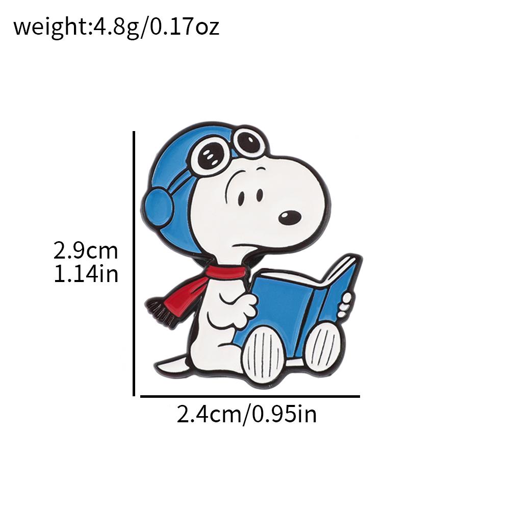 Cute Snoopy & Woodstock Enamel Brooch Pin Cartoon Lapel Badge for Backpack Denim Clothes Decor Ideal Gift for Kids