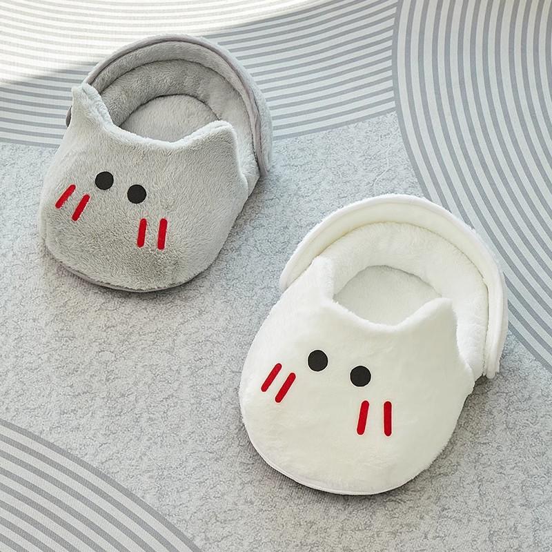 Slippers Cat Kennel Dog Kennel All Seasons Semi-enclosed Hamster Rabbit Kennel Warm In Winter Cat Sleeping Bag Cat Bed