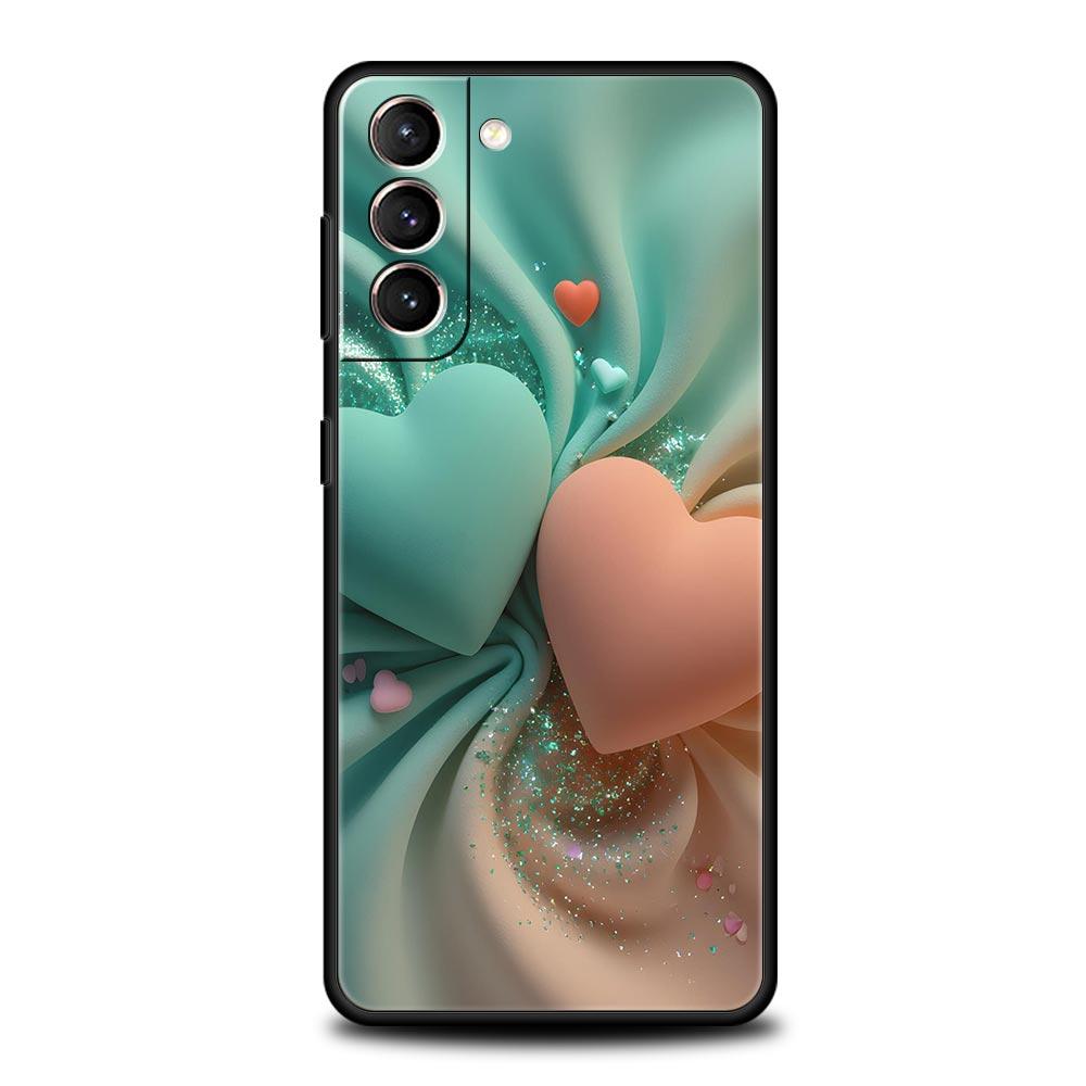 Цветной чехол для телефона с принтом в виде сердца для Samsung Galaxy S26 S25 S24 S23 S22 S20 S21 FE Ultra S25 Edge Plus 5G Мягкий чехол из ТПУ