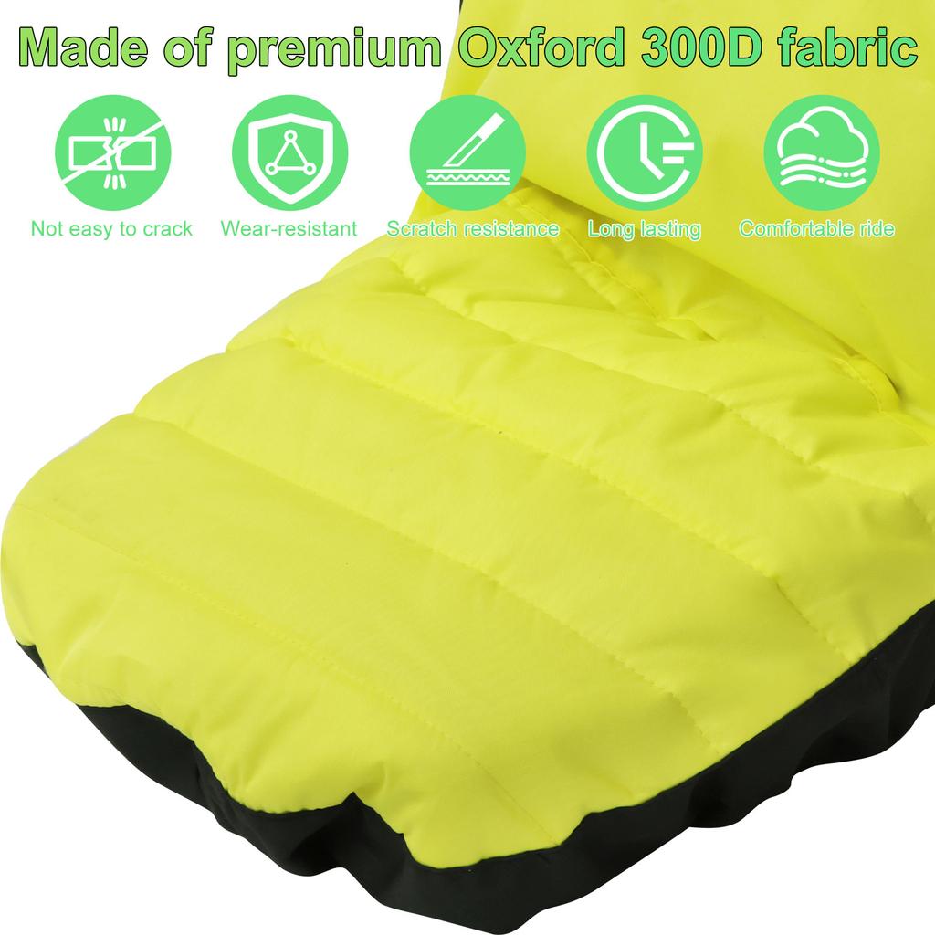 Lawn Mower Seat Cover Wear Resistant Riding Mower Seat Cushion Comfortable Lawn Mower Seat Pad with Pockets Tractor Seat Cover