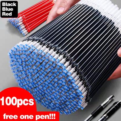 50 0,5 мм стираемый стержень для волшебной ручки с ручкой синих и черных чернил гелевая ручка канцелярские принадлежности