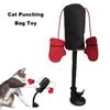 Игрушка для кошек с боксерской грушей и перчатками Интерактивная мини-боксерская груша для кошек