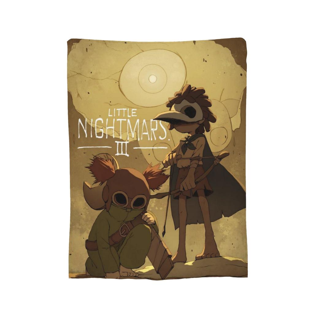 Little Nightmares Покрывало-плед для Хэллоуина Видеоигра Плюшевый плед Летний для кондиционера С принтом Мягкое теплое Постельное покрывало,